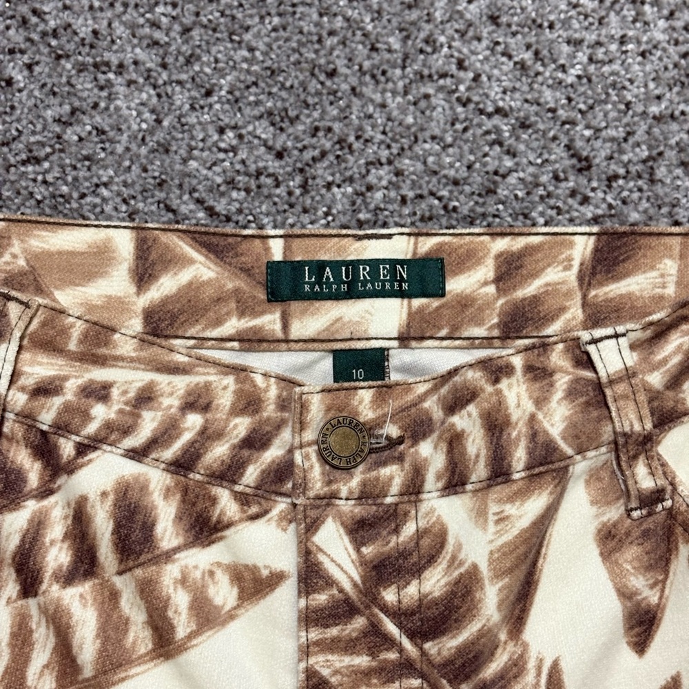 Ralph Lauren Slimming Fit Straight Stretch Jungle Print Corduroy Pants NWOT - Picture 4 of 17